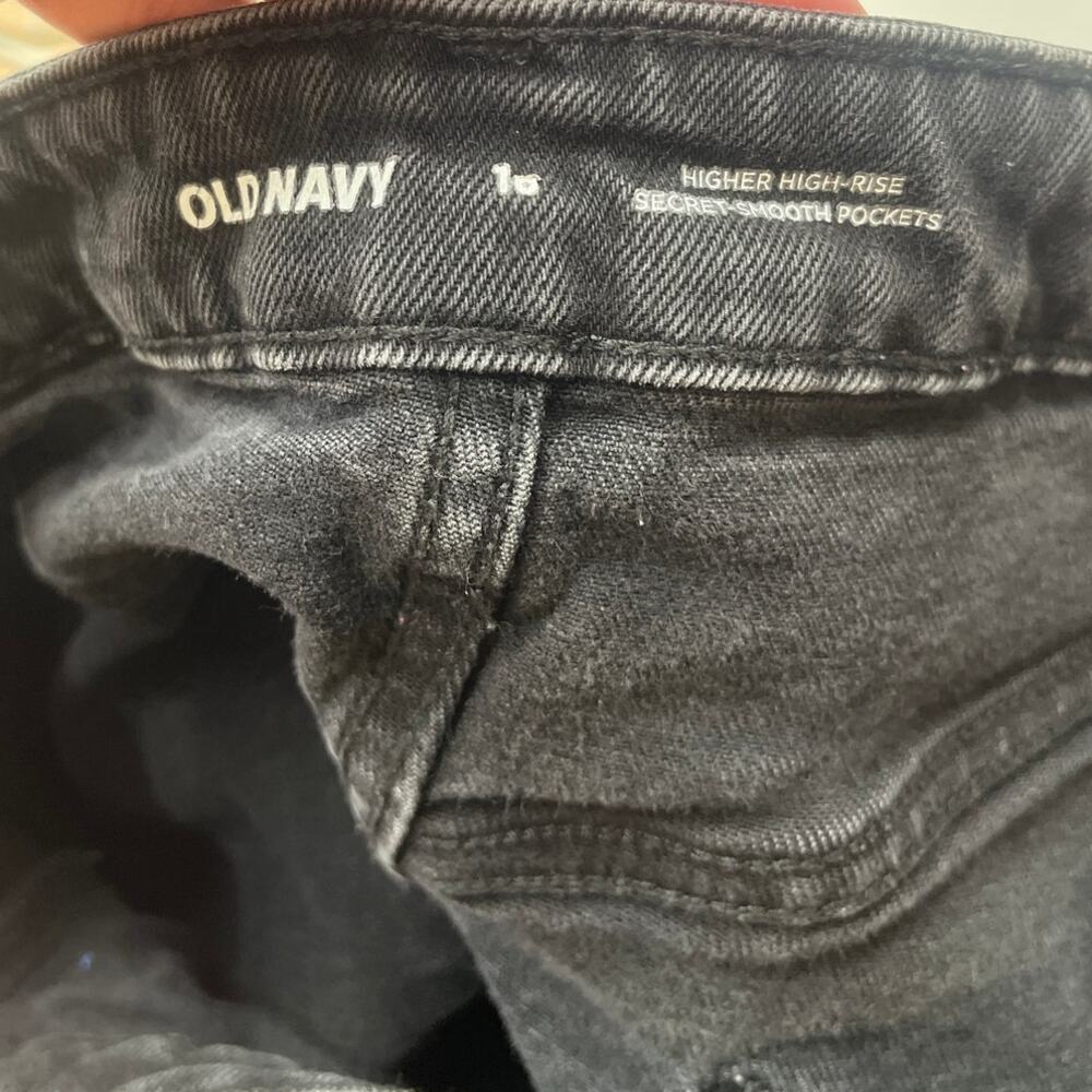 Old Navy Charcoal Washed Denim Midi Skirt - Picture 8 of 9